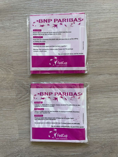 Fandítka bílorůžová - NOVÁ - 2 ks / Fed Cup