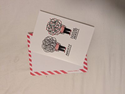 Přání Festive Anxiety (Gemma Correll) + obálka