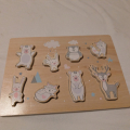 Dřevěné vkládací puzzle zvířátka Playtive, 2+