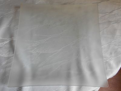 Velká mísa/talíř ledové sklo