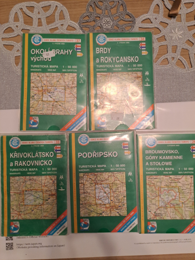 Mapy - turistické, papírové