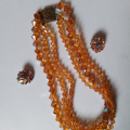 Retro bižuterie žlutá