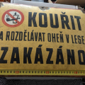 Plechová cedule (ochraňte svůj les!)