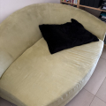 Daruji zelený atypicky gauč 2 ks za odvoz rozměr cca 130x180