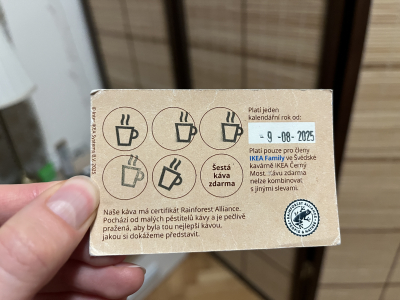 Kafe zdarma v Ikea Černý most