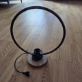 Designová lampa kov/dřevo