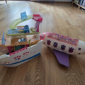 Loď a letadlo Littlest Pet Shop, bez panáčků