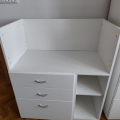 IKEA SMASTAD přebalovací stůl bílá