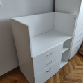IKEA SMASTAD přebalovací stůl bílá