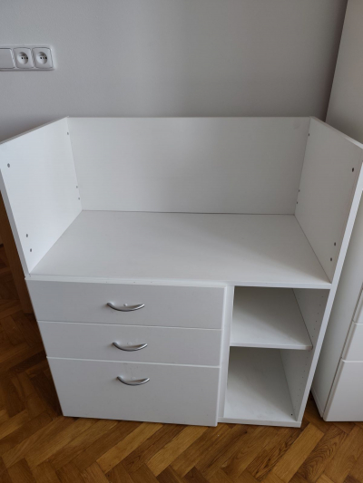 IKEA SMASTAD přebalovací stůl bílá