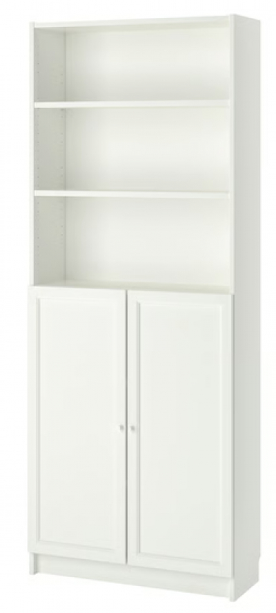 Knihovna Ikea BILLY s dvířky, 80x28x202 cm