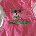 Růžové tričko Minnie vel. 4-5 let