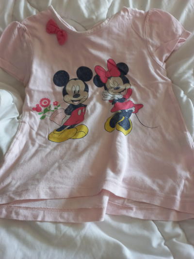 Růžové tričko Disney vel.98