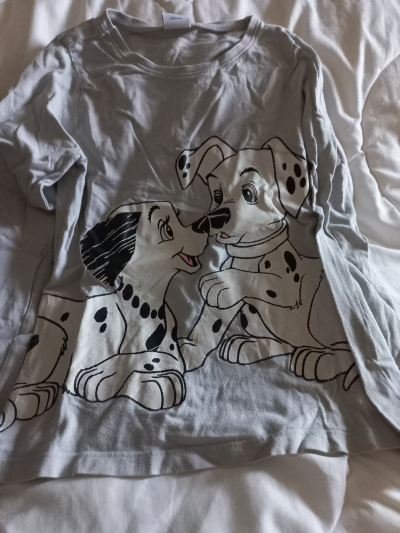 Tričko Šedé s pejsky Disney 6-7 let