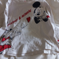 Tričko Minnie a Mickey bílé vel. 116