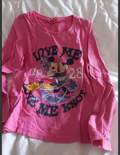 Krásné tričko Minnie a Mickey vel.116