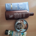 Tělové mléko, krém po opalování, gel na nohy a peeling
