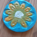 Keramický zápich / podtáček / těžítko NOVÉ - průměr cca 9cm