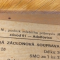 Retro dřevěná garnýže - konzole 2,6m, 2 kolejnice