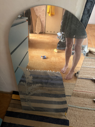 zrcadlo 95 cm s leptem