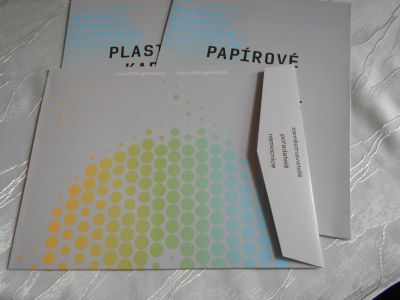 Papírové obálky - tvrdý papír - nové.