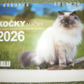 Nový stolní kalendář kočičky 2026