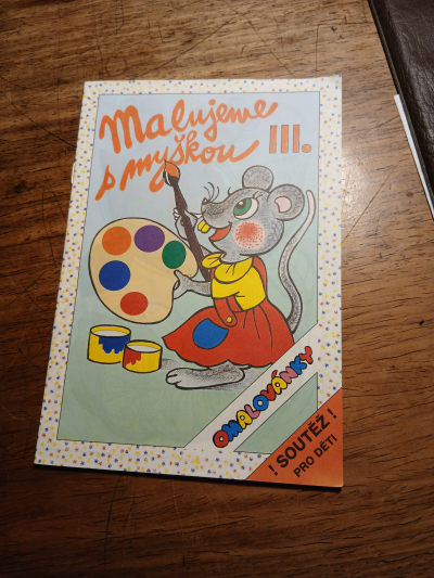 omalovánky myška nové