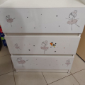 Šatní skříň se 3 šuplíky - s baletkami