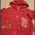 Krásná červená mikina Peppa 80
