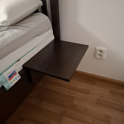 2 KS závěsný noční stolek/polička v barvě wenge