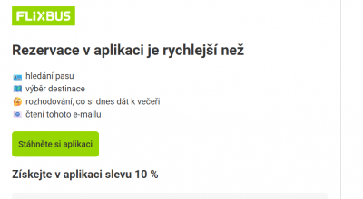 Flixbus sleva 10%