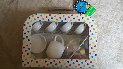 Čajový set na hraní k pomalování