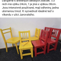 6 dětských zidlicek