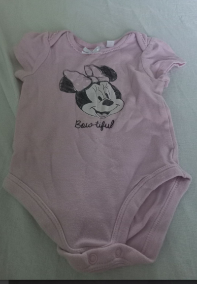 Růžové body Minnie vel. 68/74