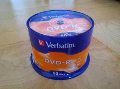 50 prázdných DVD Verbatim