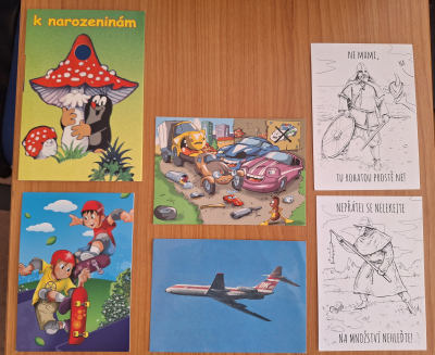 Pohledy dětem na tábor nepopsané