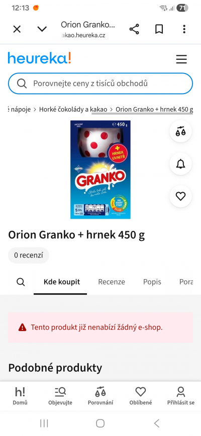Hledám Granko puntíkový hrnek