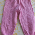 Růžové kalhoty velikost 74