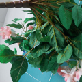 umělá kytice (Fuchsie) – růžovobílá