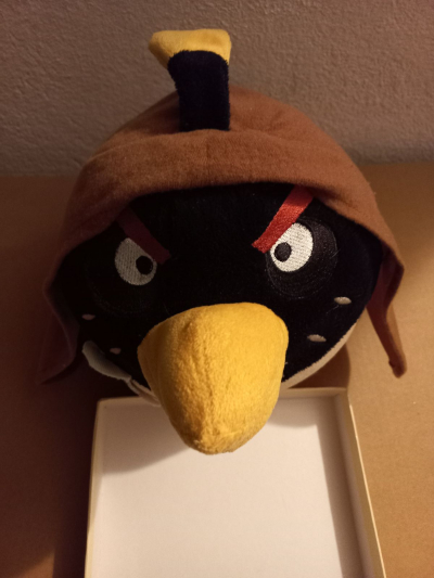 Plyšák Angry Birds černý