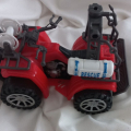 Červené auto do  terénu