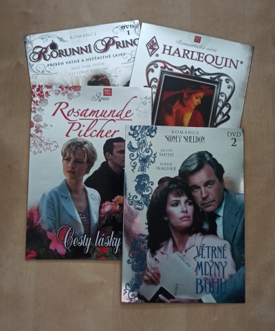 4 ks DVD s romantickými filmy