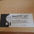 Omluvný list - recese,