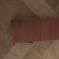 Retro dřevěná garnýže - konzole 2,6 m 2 kolejnice