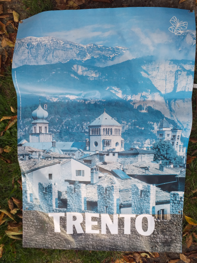 Starší plakát ze severoitalského města - Trenta 100x 70cm