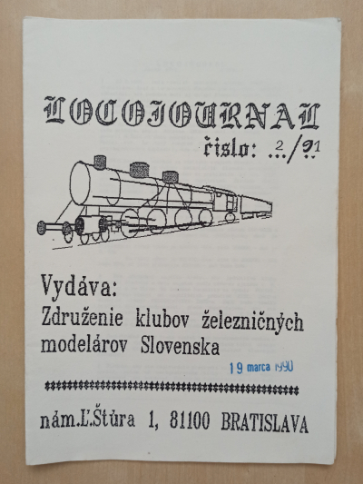 Časopis LocoJournal č. 2/1991