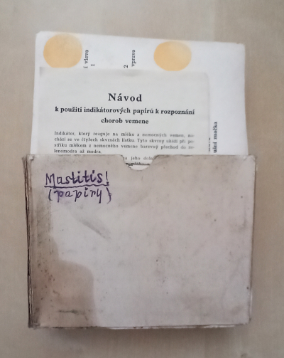 Indikátorové papírky k rozpoznání chorob vemene