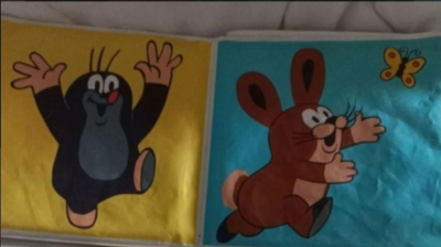 Omyvatelná knížka Krteček