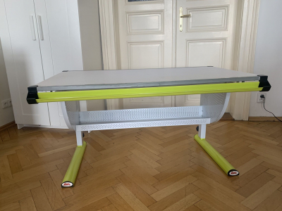 Polohovací stůl, s náklopnou deskou (zelený)