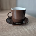 3x hrnek na kávu s podšálkem